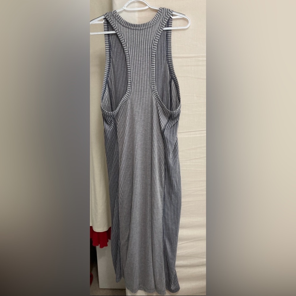 NWT Anthropologie Daily Practice “Lime Out” Razorback Tank Ribbed Midi Dress - Picture 7 of 12